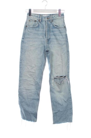 Blugi de femei Zara, Mărime XXS, Culoare Albastru, Preț 85,99 Lei