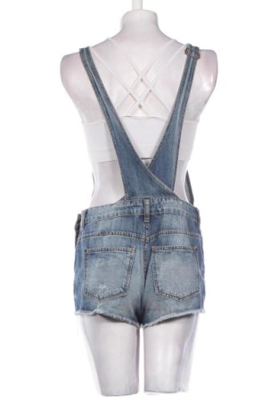 Salopetă scurtă de damă Bershka, Mărime M, Culoare Albastru, Preț 150,99 Lei