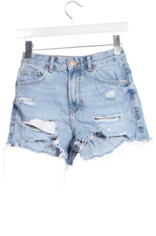 Pantaloni scurți de femei Bershka, Mărime XXS, Culoare Albastru, Preț 60,99 Lei