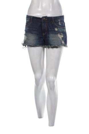Pantaloni scurți de femei Stradivarius, Mărime S, Culoare Albastru, Preț 96,24 Lei