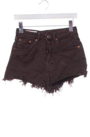 Pantaloni scurți de femei Zara, Mărime XS, Culoare Maro, Preț 41,71 Lei