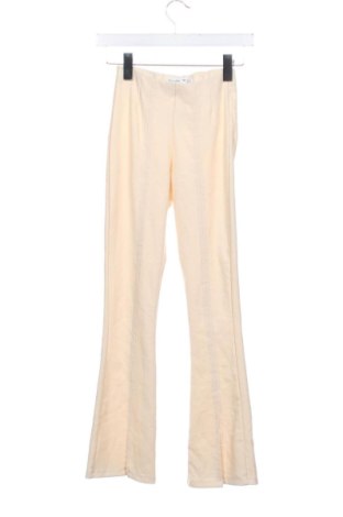 Pantaloni de femei Bershka, Mărime XS, Culoare Galben, Preț 91,99 Lei