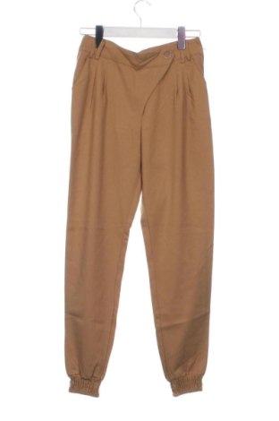 Damskie spodnie Bershka, Rozmiar XS, Kolor Beżowy, Cena 79,15 zł
