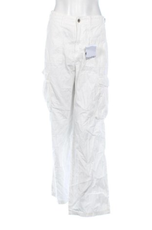 Damskie spodnie Bershka, Rozmiar M, Kolor Biały, Cena 123,99 zł