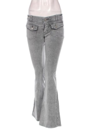 Pantaloni de velvet de femei Khujo, Mărime M, Culoare Gri, Preț 181,00 Lei