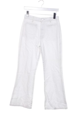 Damskie spodnie Zara, Rozmiar S, Kolor Biały, Cena 72,99 zł