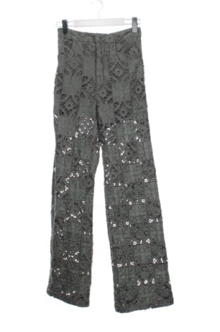 Pantaloni de femei Zara, Mărime XS, Culoare Verde, Preț 85,99 Lei