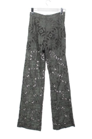 Pantaloni de femei Zara, Mărime XS, Culoare Verde, Preț 85,99 Lei