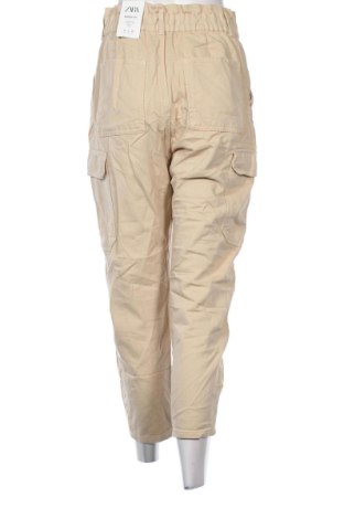 Pantaloni de femei Zara, Mărime S, Culoare Bej, Preț 196,99 Lei