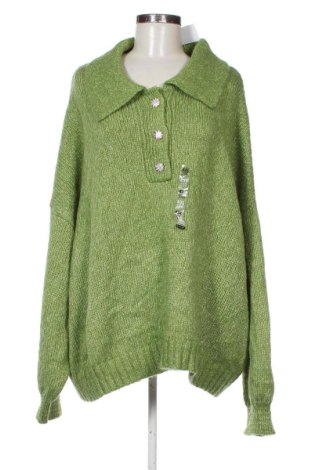 Damski sweter Kiabi, Rozmiar 4XL, Kolor Zielony, Cena 123,99 zł
