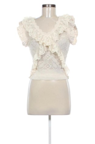 Pulover de femei Zara, Mărime M, Culoare Ecru, Preț 85,99 Lei