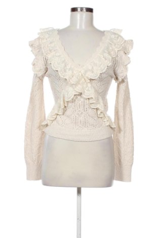 Pulover de femei Zara, Mărime M, Culoare Ecru, Preț 146,70 Lei
