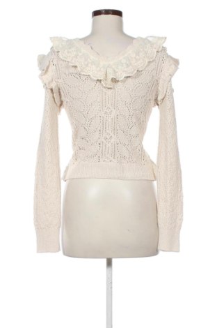Pulover de femei Zara, Mărime M, Culoare Ecru, Preț 146,70 Lei