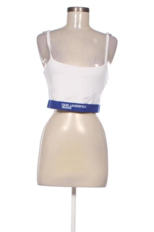 Damen Sporttop Karl Lagerfeld, Größe M, Farbe Weiß, Preis 29,99 €