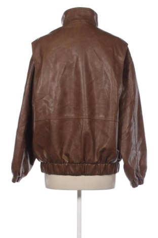 Дамско кожено яке Bershka, Размер M, Цвят Кафяв, Цена 48,06 €