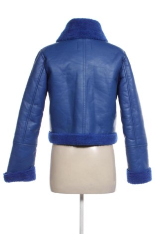 Damen Lederjacke Stradivarius, Größe S, Farbe Blau, Preis 30,00 €