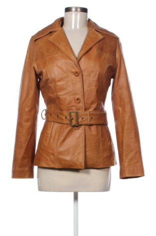 Damen Lederjacke Unbranded, Größe S, Farbe Orange, Preis 83,54 €