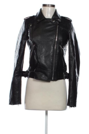 Geacă de piele pentru femei Zara, Mărime S, Culoare Negru, Preț 129,99 Lei