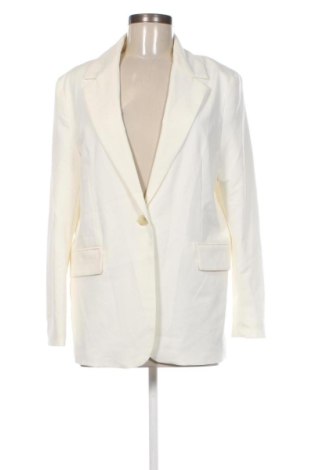 Sacou de femei Bershka, Mărime M, Culoare Ecru, Preț 151,99 Lei