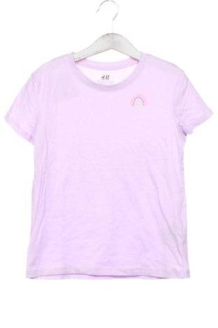 Kinder T-Shirt H&M, Größe 6-7y/ 122-128 cm, Farbe Lila, Preis 5,00 €
