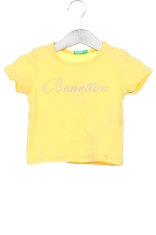 Παιδικό μπλουζάκι United Colors Of Benetton, Μέγεθος 6-9m/ 68-74 εκ., Χρώμα Κίτρινο, Τιμή 4,99 €