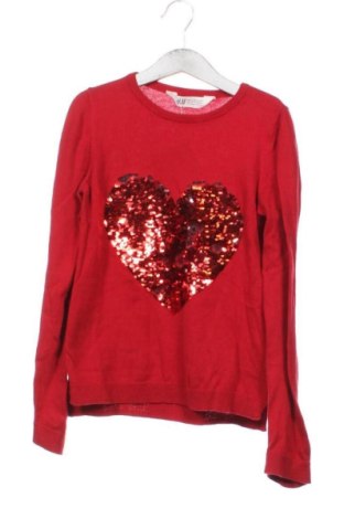 Παιδικό πουλόβερ H&M, Μέγεθος 8-9y/ 134-140 εκ., Χρώμα Κόκκινο, Τιμή 8,63 €