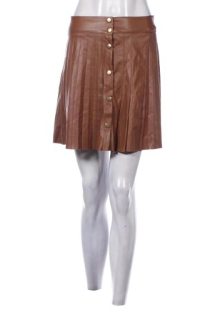 Кожена пола Topshop, Размер M, Цвят Кафяв, Цена 20,91 €