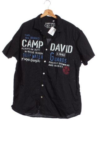 Ανδρικό πουκάμισο Camp David, Μέγεθος XXL, Χρώμα Μαύρο, Τιμή 29,99 €