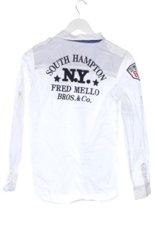 Herrenhemd Fred Mello, Größe S, Farbe Weiß, Preis 22,99 €