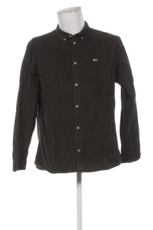 Cămașă de bărbați Tommy Jeans, Mărime XL, Culoare Verde, Preț 169,99 Lei