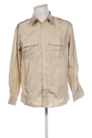 Herrenhemd Unbranded, Größe L, Farbe Beige, Preis 14,74 €