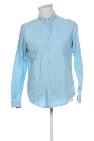 Мъжка риза Zara, Размер L, Цвят Син, Цена 14,31 €