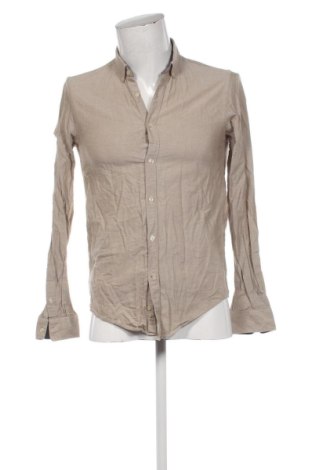 Мъжка риза Zara, Размер S, Цвят Бежов, Цена 17,89 €