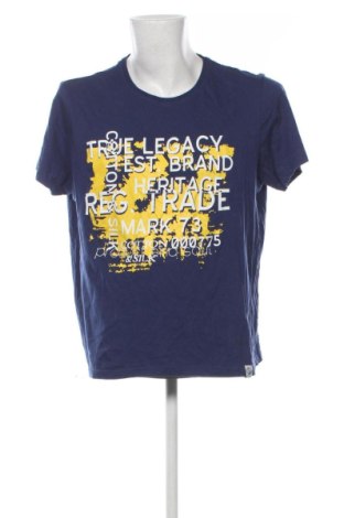 Męski T-shirt C&S, Rozmiar XXL, Kolor Niebieski, Cena 46,99 zł