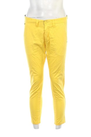 Męskie spodnie Cotton&silk, Rozmiar M, Kolor Żółty, Cena 76,99 zł