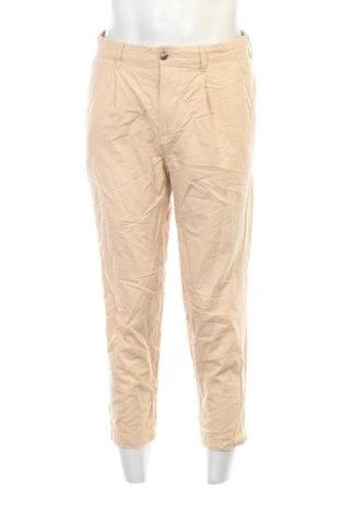 Мъжки панталон Mango, Размер L, Цвят Бежов, Цена 15,33 €