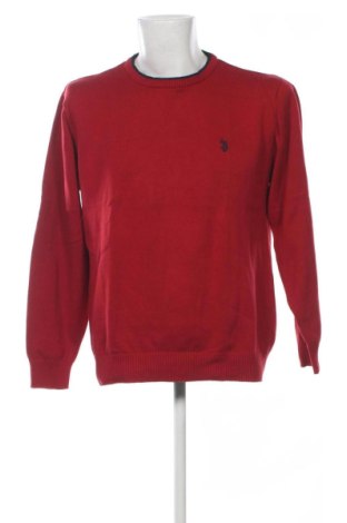 Ανδρικό πουλόβερ U.S. Polo Assn., Μέγεθος XL, Χρώμα Κόκκινο, Τιμή 31,65 €