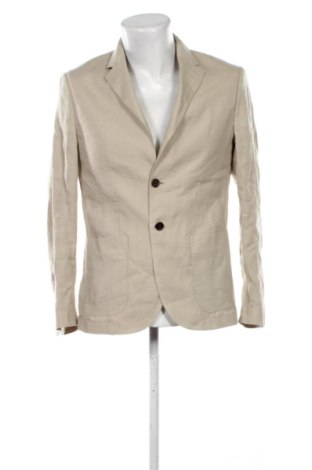 Мъжко сако Massimo Dutti, Размер M, Цвят Бежов, Цена 53,00 €