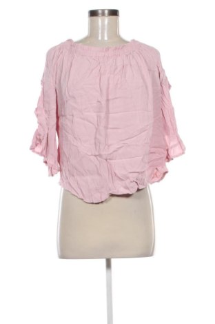 Bluzka damska Bershka, Rozmiar L, Kolor Popielaty róż, Cena 26,99 zł, #136408863