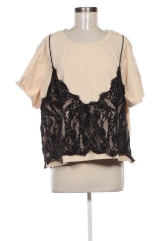 Damen Shirt SHEIN, Größe 4XL, Farbe Beige, Preis 18,46 €