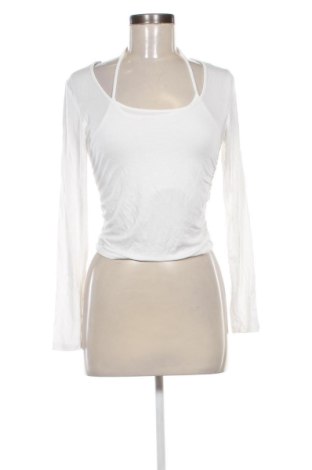Damen Shirt Stradivarius, Größe L, Farbe Weiß, Preis € 9,78