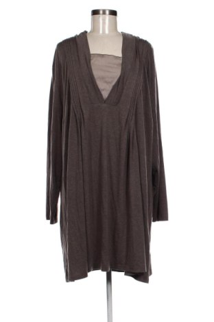 Γυναικεία μπλούζα Ulla Popken, Μέγεθος 5XL, Χρώμα Καφέ, Τιμή 20,99 €