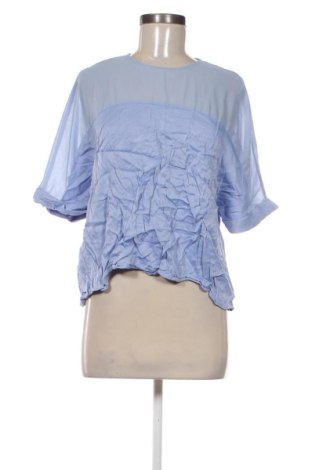 Bluză de femei Zara, Mărime L, Culoare Albastru, Preț 63,99 Lei