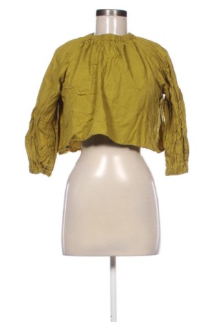 Дамска блуза Zara, Размер XS, Цвят Зелен, Цена 14,31 €