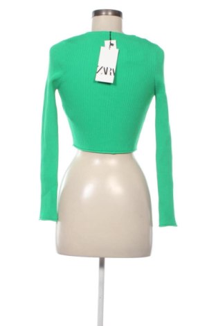 Damen Strickjacke Zara, Größe S, Farbe Grün, Preis 41,99 €