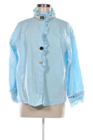 Damenbluse Mochy, Größe M, Farbe Blau, Preis € 13,00