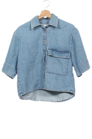 Cămașă de femei Zara, Mărime XS, Culoare Albastru, Preț 85,99 Lei