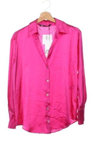Dámska košeľa  Zara, Veľkosť XS, Farba Ružová, Cena  37,95 €