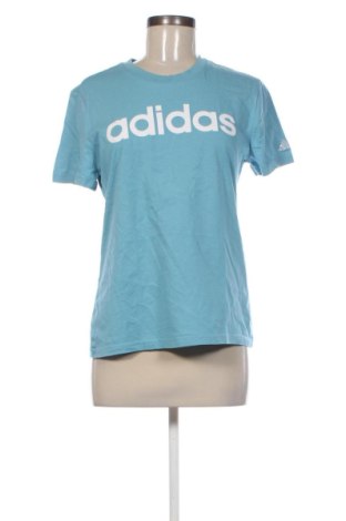 Γυναικείο t-shirt Adidas, Μέγεθος M, Χρώμα Μπλέ, Τιμή 16,99 €