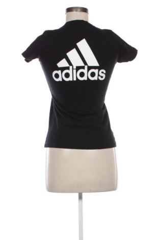 Γυναικείο t-shirt Adidas, Μέγεθος XS, Χρώμα Μαύρο, Τιμή 14,00 €